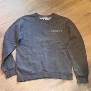 Playboy gray crewneck sweatshirt small